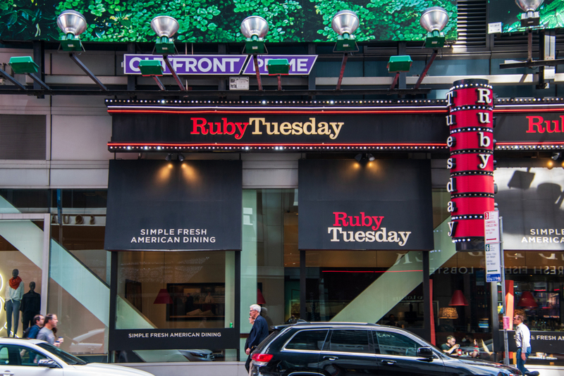 Ruby Tuesday | Shutterstock