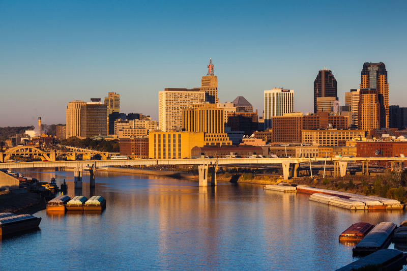Minneapolis and St. Paul, Minnesota | Alamy Stock Photo 