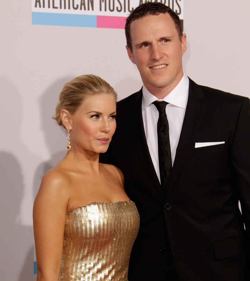 Elisha Cuthbert and Dion Phaneuf | Getty Images Photo by Jeff Vespa/WireImage
