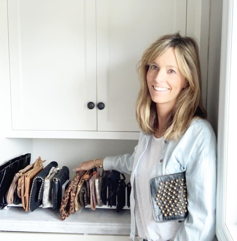 Organize Your Closet with Pot Lid Racks | Facebook/@kimhalfkept