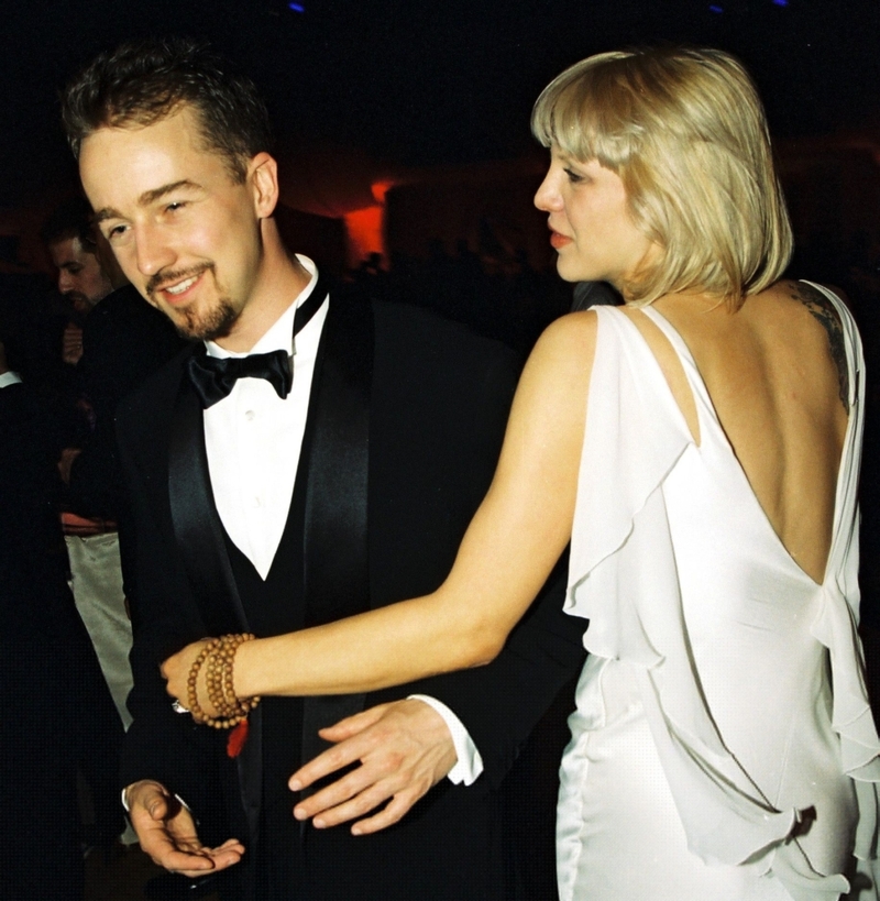 Courtney Love and Edward Norton | Shutterstock Editorial Photo by Bei