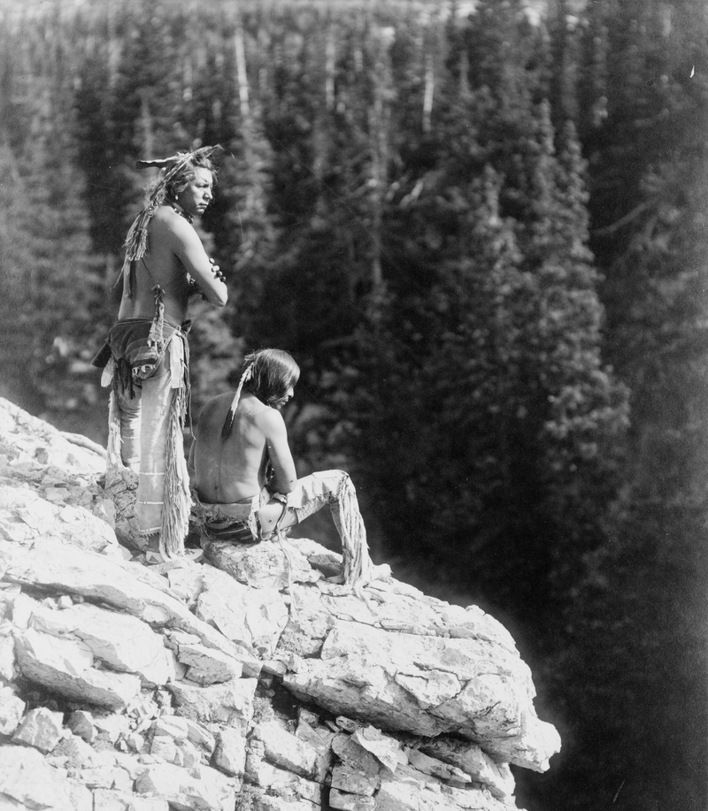 Looking Over Cliff | Alamy Stock Photo by World History Archive