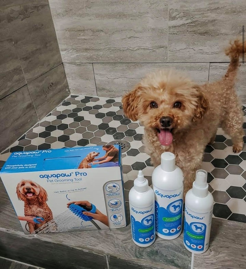 Aquapaw Dog Bath Brush - $4 million | Instagram/@therealaquapaw