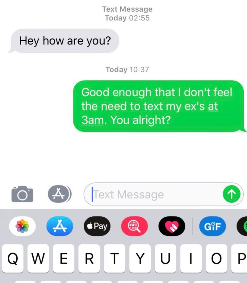 You Alright? | Instagram/@textsfromyourex