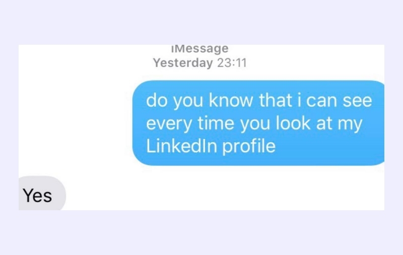 How Do You Add “Creeping” to a Resume? | Instagram/@textsfromyourex