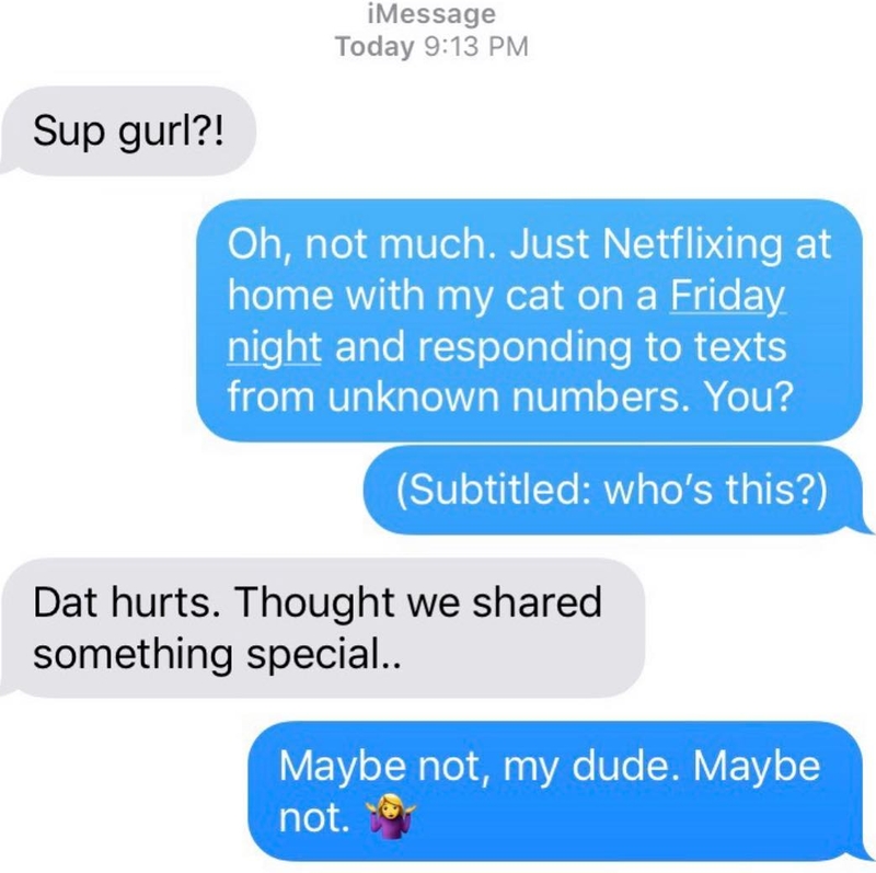 Netflix and No Chill | Instagram/@textsfromyourex