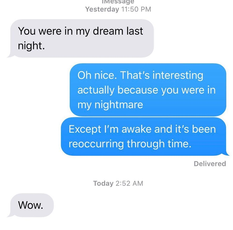 Sweet Dreams Are Made of This | Instagram/@textsfromyourex