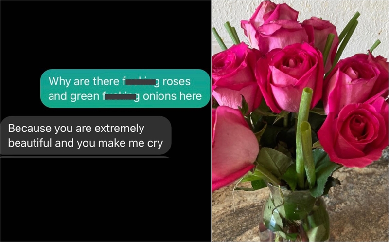 Roses Are Red, Onions Are Green | Instagram/@textsfromyourex