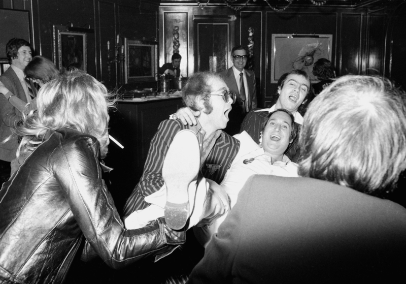 Elton John Partying It Up with His Fellow Coworkers | Getty Images Photo by Michael Putland