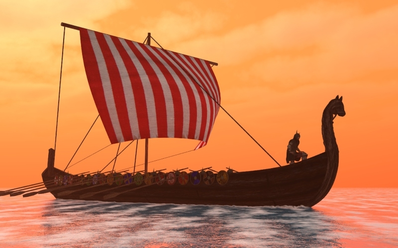 Viking Longboats | Shutterstock Photo by Catmando