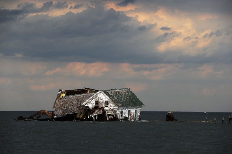 Das letzte Haus auf Holland Island, USA | Getty Images Photo by ASTRID RIECKEN For The Washington Post 