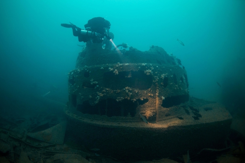 Das älteste britische Kriegsschiff, das in den Großen Seen von Ontario gefunden wurde | Alamy Stock Photo by Steve Jones/Stocktrek Images, Inc. 