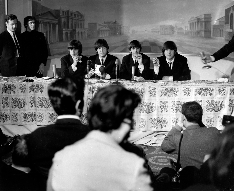 The Beatles During the MBE Conference | Alamy Stock Photo by KEYSTONE Pictures USA