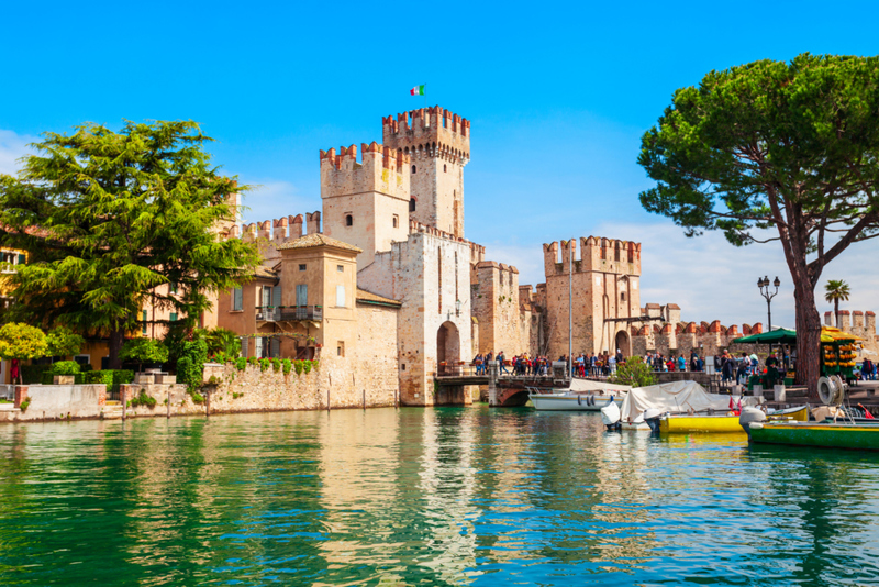 Rocca Scaligera Castle – Sirmione, Italy | Getty Images Photo by saiko