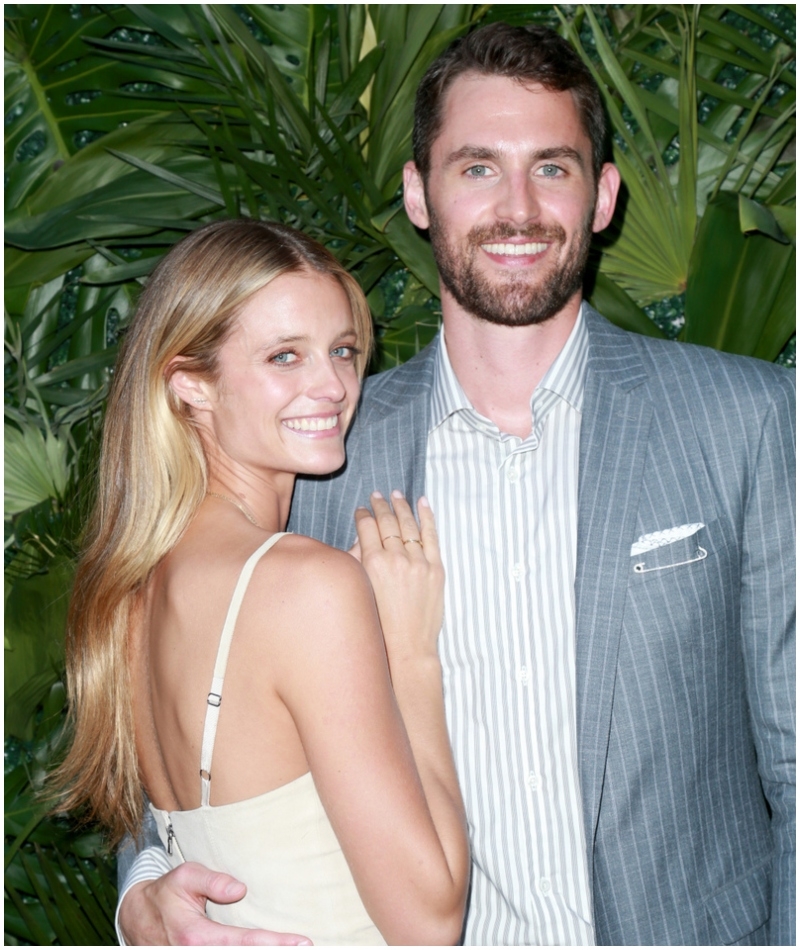 Kate Bock & Kevin Love | Getty Images Photo by Leon Bennett