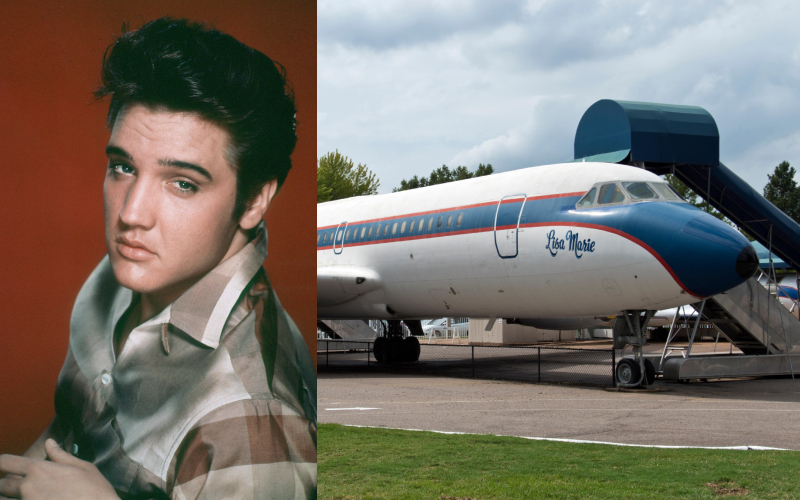 Elvis Presley – Convair 880, Estimated $3 Million | Alamy Stock Photo by PictureLux/The Hollywood Archive & Dennis K. Johnson