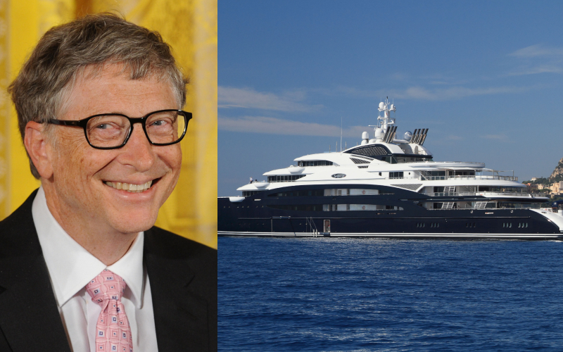 Bill Gates – Serene, Estimated $2 Million Per Week | Alamy Stock Photo by Paul Hennessy/Alamy Live News & imageBROKER.com GmbH & Co. KG/TheYachtPhoto