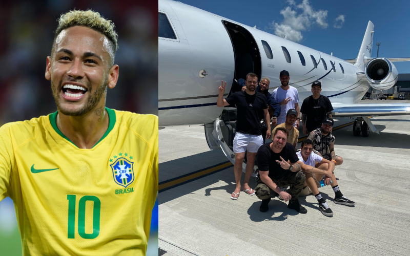 Neymar – Cessna 680, Estimated $10 Million | Shutterstock & Instagram/@neymarjr