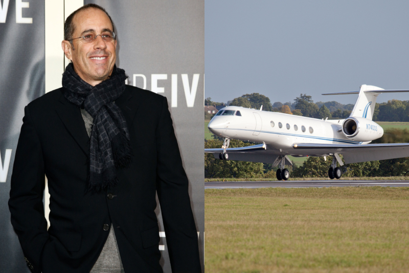 Jerry Seinfeld – Gulfstream V, Estimated $22 million | Shutterstock & Alamy Stock Photo by Kevin Clark