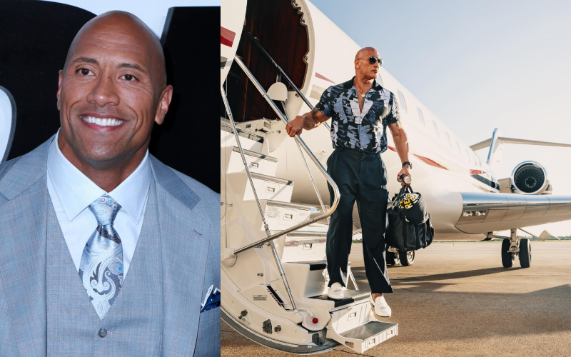 Dwayne “The Rock” Johnson – Gulfstream G650, Estimated $65 Million | Shutterstock & Instagram/@therock