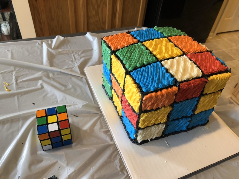 The Rubik's Cube Cake | Reddit.com/CometDebris