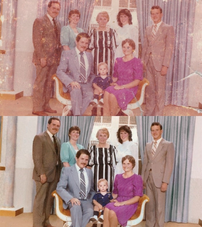 Family Photo Restoration | Imgur.com/hPot4W0