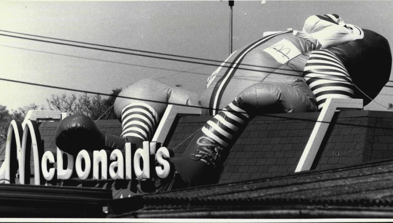Inflatable Ronald | Getty Images Photo by Gary McLean/Fairfax Media Archives