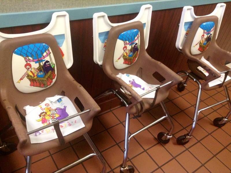 Vintage Mickey Dee's Baby Chairs | Flickr Photo by Mike Mozart
