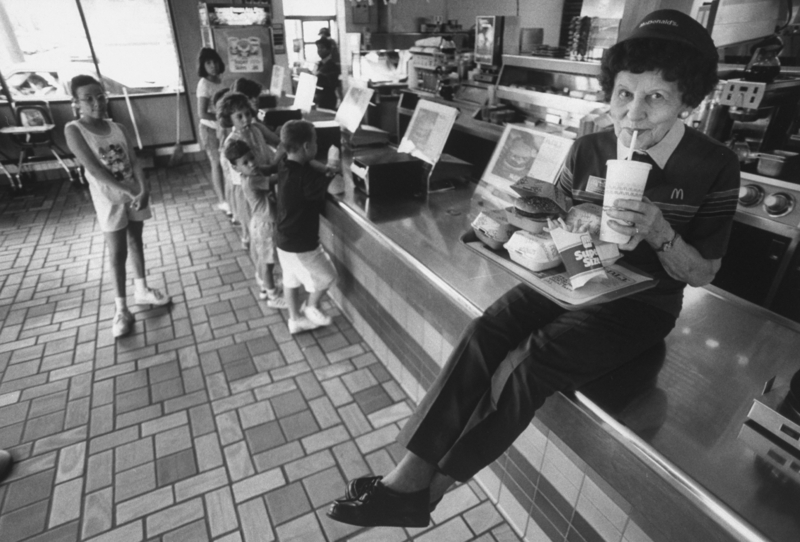 McDonald's Employees in the Early Days | Getty Images Photo by Steve Kagan