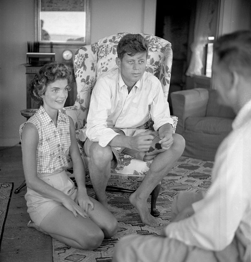 John F. Kennedy & Jacqueline Bouvier | Getty Images Photo by Hy Peskin 