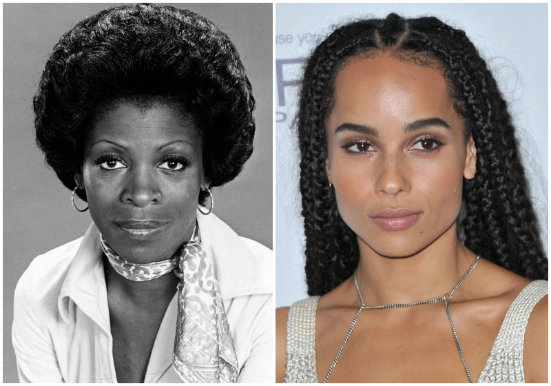 Zoe Kravitz: Granddaughter of Roxie Roker | Alamy Stock Photo by PictureLux / The Hollywood Archive 