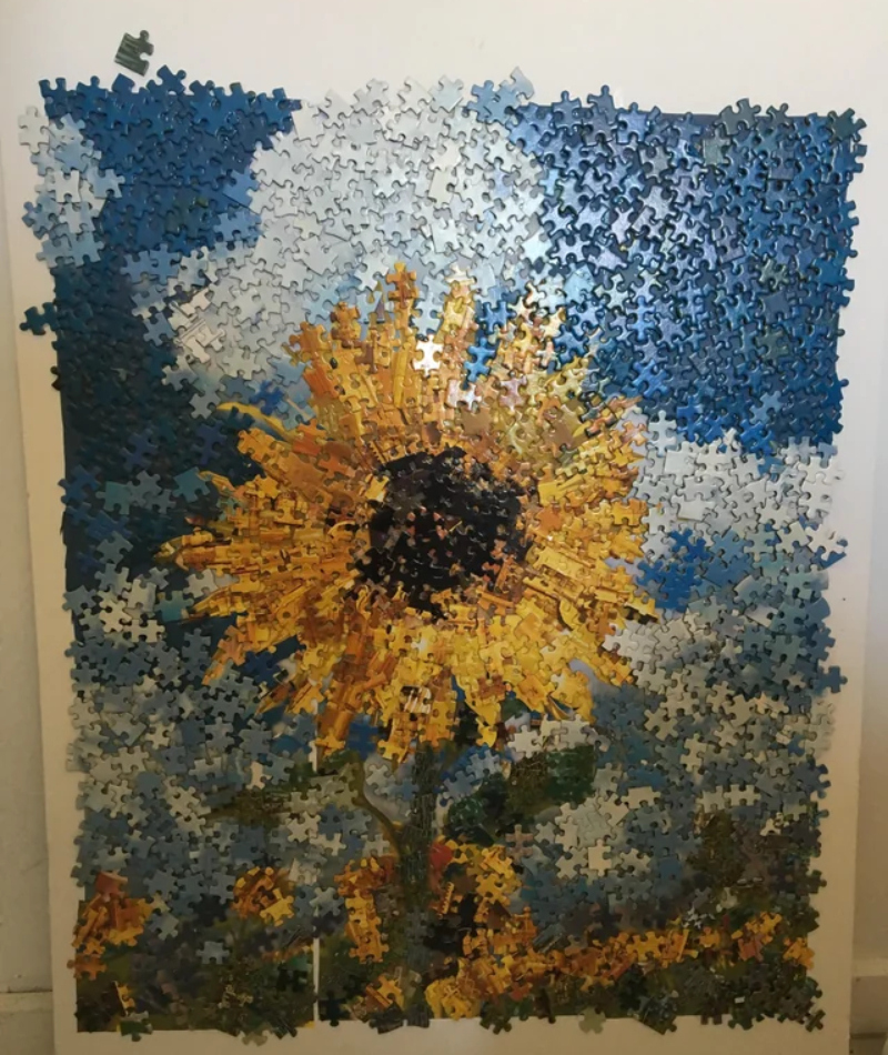 Repurpose Puzzle Pieces to Create Wall Décor | Reddit.com/raresaturn