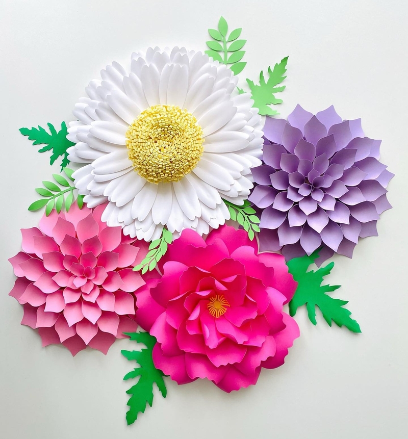 Decorate the Walls with Paper Flowers | Instagram/@floralflairstudio