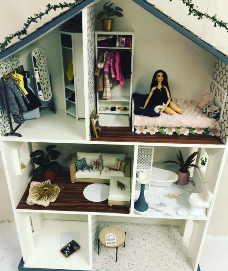Revamp a Dollhouse with a Moder Boho Decor | Reddit.com/mercipourleslivres
