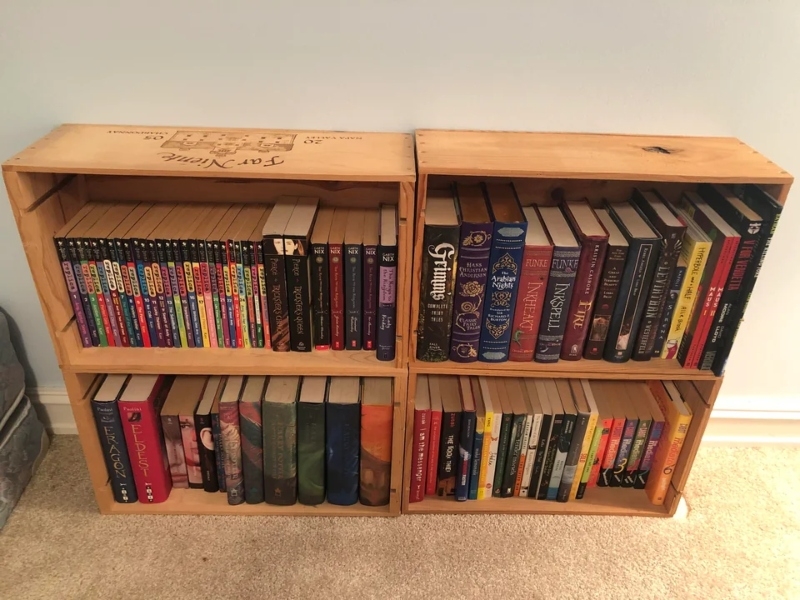 Create a Homemade Bookshelf | Reddit.com/paulinaaaaa