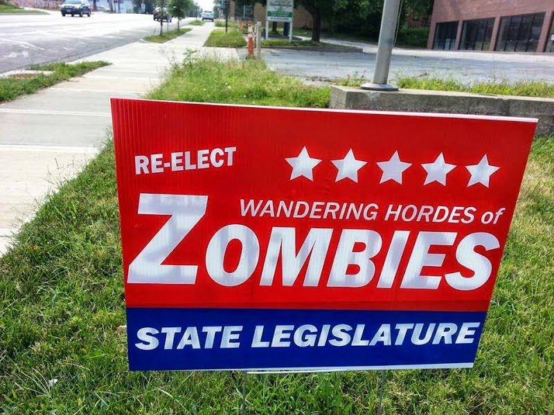 Zombie for President | Twitter/@CaptAmericaBAU