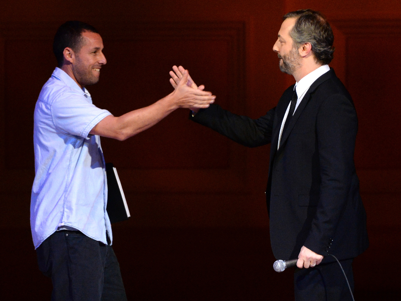 Judd Apatow & Adam Sandler | Getty Images Photo by Kevin Mazur