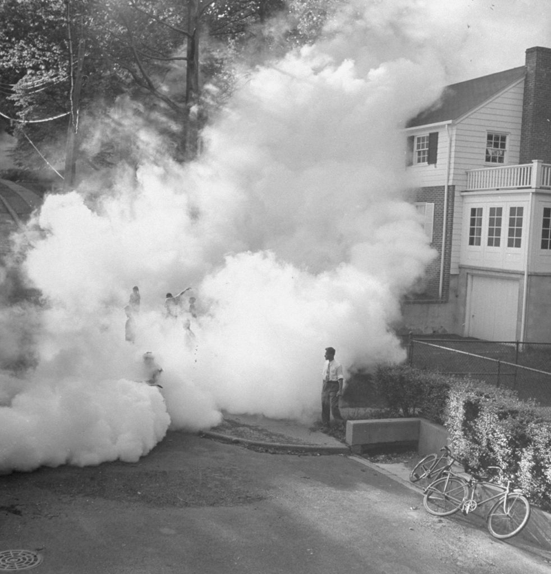 Chasing Trucks with Toxic Fumes | Getty Images Photo by George Silk