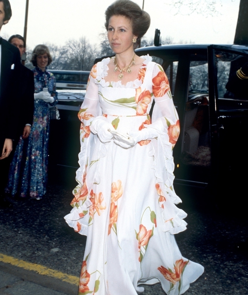 Princess Anne in Floral | Getty Images Photo by Tim Graham Photo Library