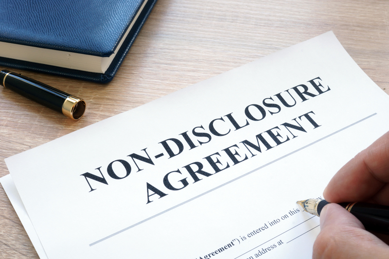 Agreements of Non Disclosure | Alamy Stock Photo by designer491