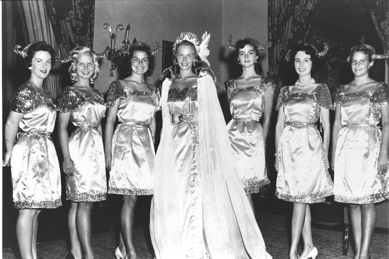 Evelyn Ay and Her Royal Court | Getty Images Photo by Hulton Archive