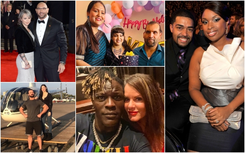 The Better Half: The Wives and Girlfriends of Your Favorite Wrestlers: Part 2 | Facebook/@Ron Killings & Getty Images Photo by Kevin Mazur/WireImage & Alamy Stock Photo by Doug Peters & Instagram/@dmcintyrewwe & Instagram/@thegreatkhali