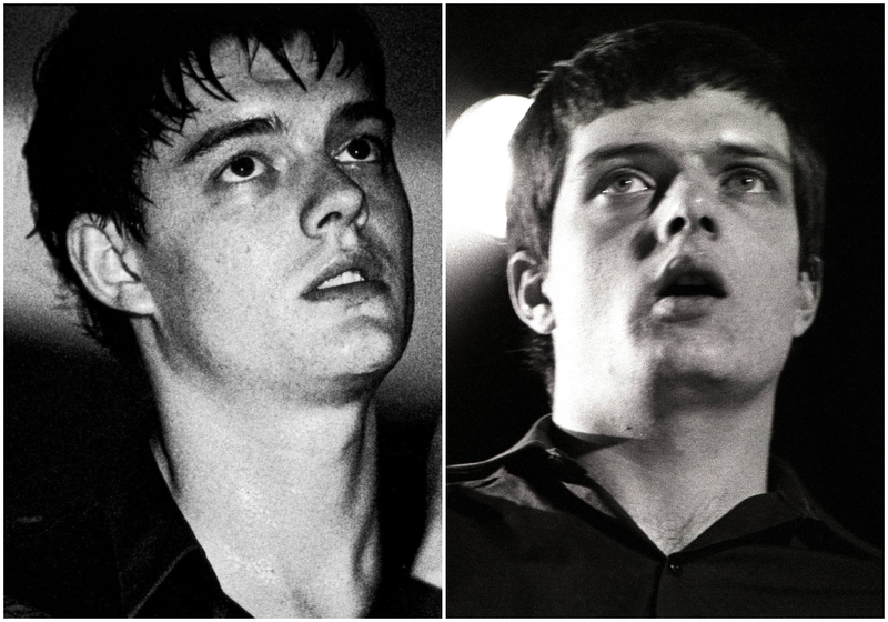 Sam Riley and Ian Curtis | Alamy Stock Photo by Maximum Film & Getty Images Photo by Rob Verhorst/Redferns