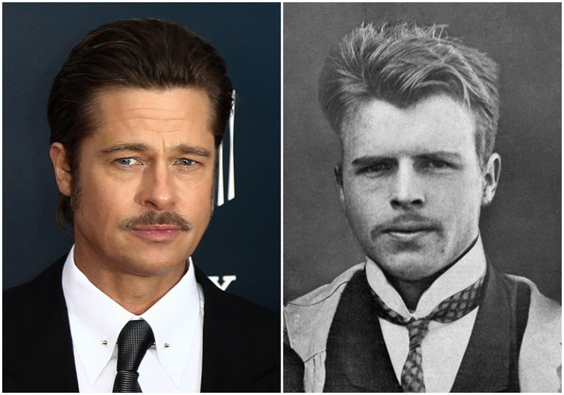 Brad Pitt and Hermann Rorschach | Alamy Stock Photo by Debby Wong/Alamy Live News & Science History Images 