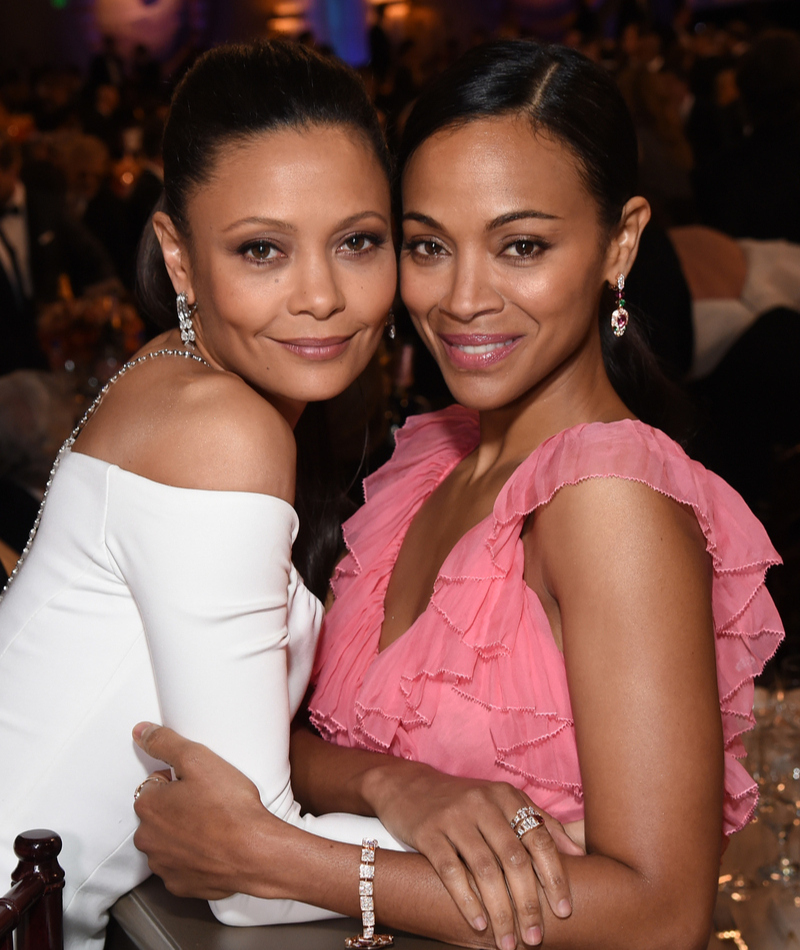 Thandie Newton and Zoe Saldaña | Getty Images Photo by Michael Kovac