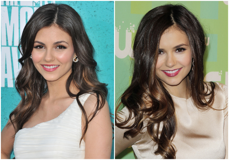 Victoria Justice and Nina Dobrev | Alamy Stock Photo by PRPP/PictureLux/The Hollywood Archive & UPI/ John Angelillo