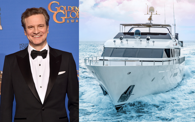Colin Firth – Sunliner Yacht, $57K per Week | Getty Images Photo by Kevin Winter & Shutterstock
