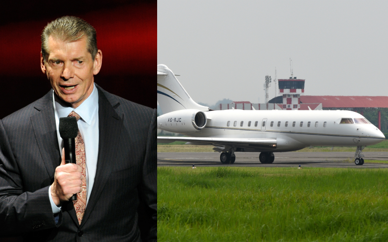 Vince McMahon – Bombardier Global 5000, Estimated $55 Million | Getty Images Photo by Ethan Miller & Shutterstock