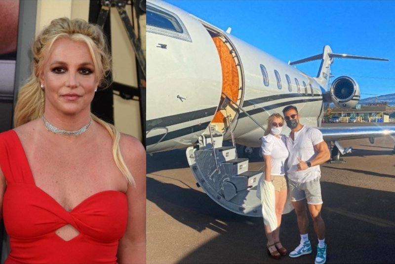 Britney Spears – Gulfstream G550, Estimated $55 Million | Alamy Stock Photo by Jennifer Graylock & Instagram/@britneyspears