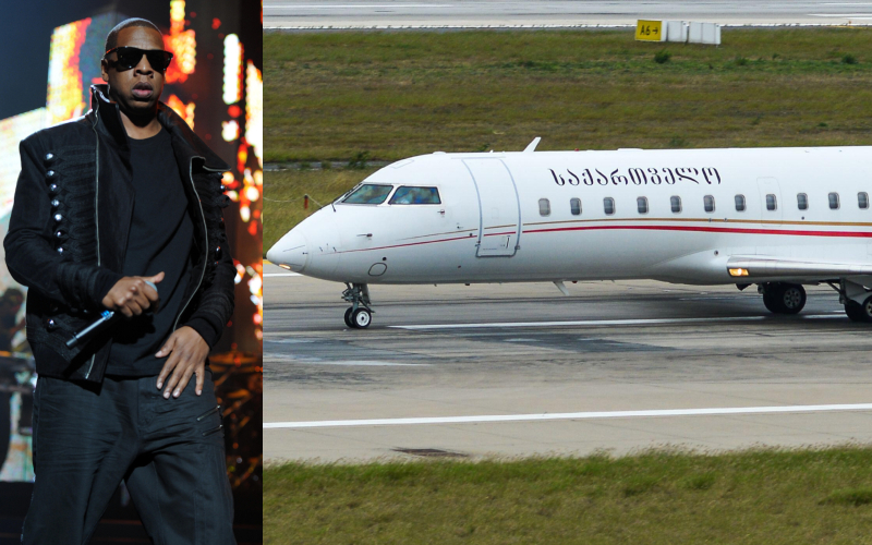 Jay-Z – Bombardier Challenger 850, Estimated $40 Million | Alamy Stock Photo by MediaPunch Inc & Duy Phuong Nguyen